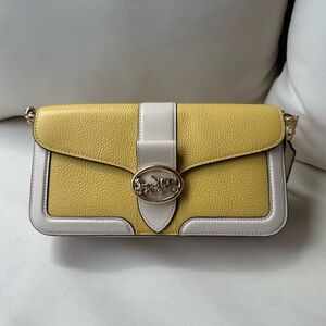 Coach Georgie Shoulder Bag in Yellow
